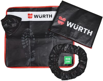 Wurth - Voertuiginterieurbeschermset 4 in 1 uit gerecycled PET - Voertuiginterieurbeschermset 4 in 1 uit gerecycled PET x 1 st