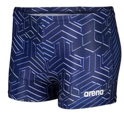 Arena zwemshort Jongens - Zwart/Blauw/Wit - Maat 116