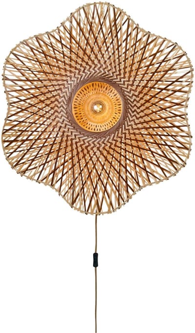 GOOD&MOJO Wandlamp Madura - Naturel - Ø87cm - Binnen Bohemian