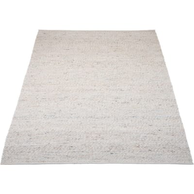 Vloerkleed Stone Beige 215 - 160 x 230 cm - Wollen Design Vloerkleed in Scandinavische / Japandi Stijl