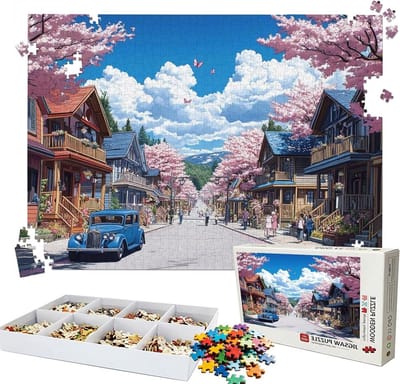 Houten Puzzel - Landschap Puzzel - Ontspannen Hobby - Perfecte Vertanding - 3000 Stukjes - Kleurrijk