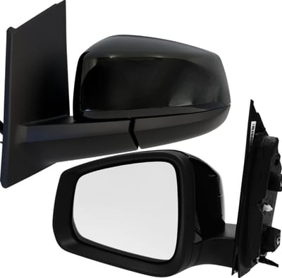 BILMAX Linker Buitenspiegel Vervanging voor Volkswagen Caddy 5 / Ford Tourneo Connect 3 2021–2025, Elektrisch Verstelbaar, Elektrisch Inklapbaar, Verwarmd, Met Antenne, Piano Zwart, 7+1 Pins (Bestuurderszijde)
