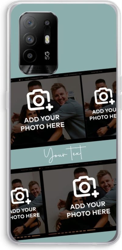 Gepersonaliseerd - Case Company® - Hoesje geschikt voor Oppo A94 5G hoesje - Filmrol N°2 - Soft Cover Telefoonhoesje - Bescherming aan alle Kanten en Schermrand