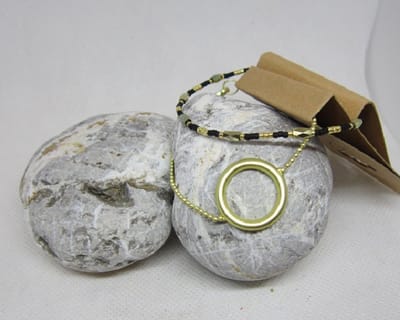 ZoeZo Design - Armband - edelstaal - fantasieschakel - bolletjes schakel - fijn armbandje - cirkel - magneetsluiting - metaal - lengte 20 cm tot 23 cm - verstelbaar -breedte 0.2 cm - nikkel vrij