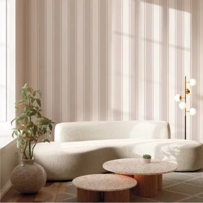 Cristiana Masi The Best Classic & Elegant Behang strepen lichtroze, offwhite - 23674   8022560236745   Behang
