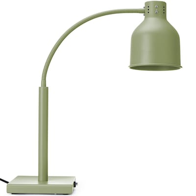 HENDI Warmtelamp met flexibele arm - ijzer met antiroestlaag - 26,8 x 20,3 x 66 cm - groen - warmhouden van voedsel - buffet en horeca