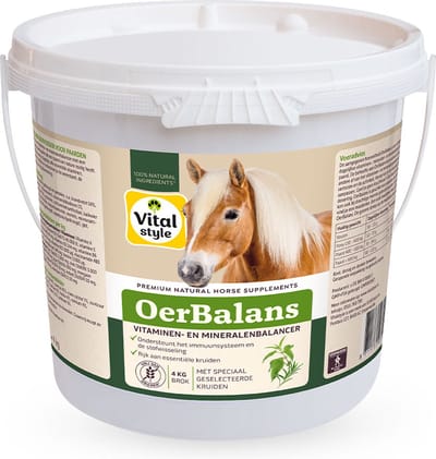 VITALstyle Oerbalans - Paarden Supplement - Brok - Dé Vitaminen- En Mineralenbalancer Met De Kracht Van De Natuur - Met o.a. Brandnetel & Mariadistel - 4 kg
