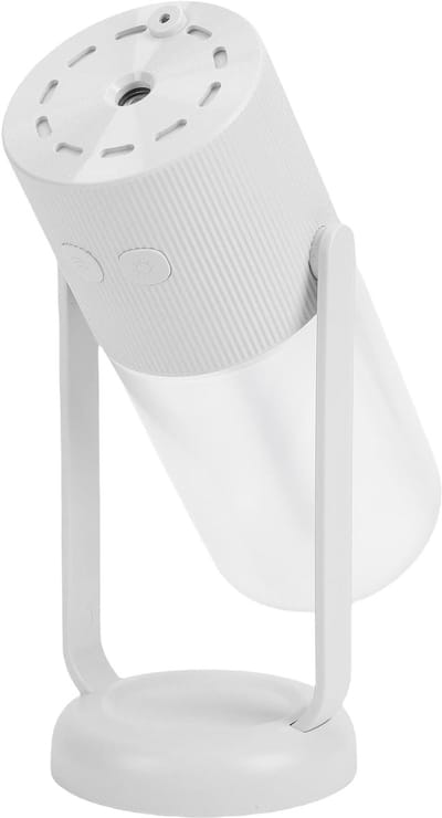 longziming -Ultrasone luchtbevochtiger met sterrenhemelprojector – USB, thuis en auto – Oscillerende LED nachtlamp, stille waterverstuiver, sfeervolle verlichting voor slaapkamer en kinderkamer – Wit