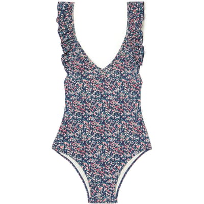 Louise Misha Bathing Suit Reva Storm Spring Flowers Size: XXS | One-Pieces Outlet | Dames | Blauw