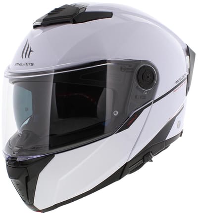 MT Systeemhelm Atom II glans wit maat S