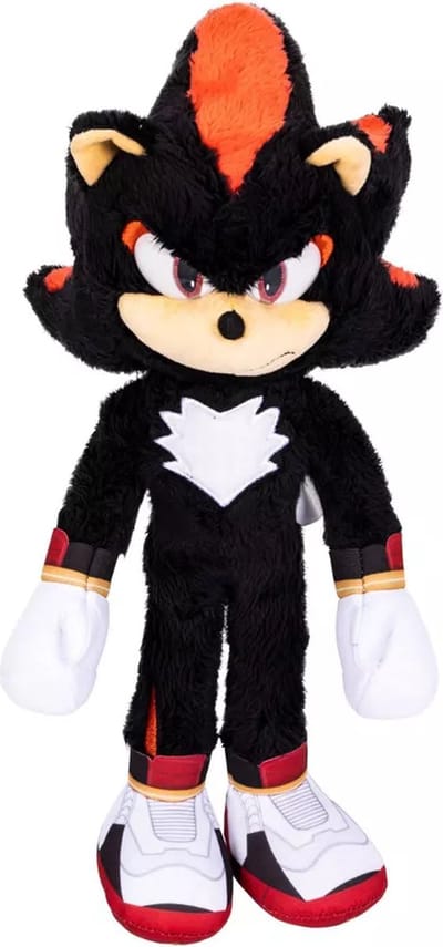 Jakks - Sonic 3 Movie - 13inch plush Shadow - Pluche