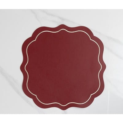 Tafelkleed Borduurwerk Westers Restaurant Tafelonderlegger Tafelmat PVC Geborduurd Onderlegger Hittebestendig Onderlegger Waterdicht en Oliebestendig  2pcs