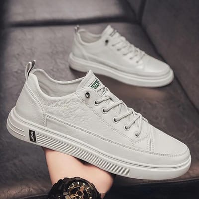 Hete Heren Leer Schoenen Kwaliteit Heren Casual Schoenen Luxe Wandelen Heren Flats Comfort Lichtgewicht Heren Loafers Beknopte Mocassins 39 gray