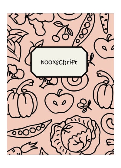 HappyBook - Kookschrift - Receptenboek - Roze - Recepten - Gasten - Dinerboek - Boodschappenlijst - Softcover - Elastiek - Gerechten - Kookliefhebber - Cadeau - Familierecepten - Eten met vrienden - Recepten onthouden - Ingrediënten opschrijven