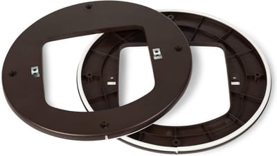 Microchip kattenklep glazen montageadapter - Installatie-adapter voor ramen, muren en metalen deuren - bruin - 1 stuk