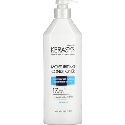 Kerasys, Après-shampoing hydratant, pour cheveux secs et cassants, 590 ml (600 ml) white