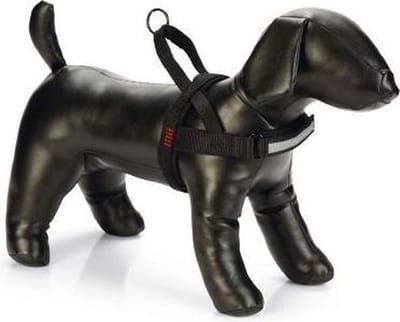 Beeztees Parinca Comfort Hondentuig  Nylon Zwart  32-42 cm x 20 mm