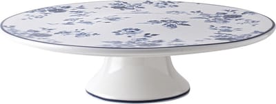 Laura Ashley Taartplateau met voet - taartonderlegger- 30 cm China Rose - Giftset
