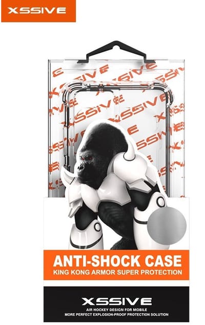 Samsung Galaxy S24+ – Xssive King Kong Armour Hoesje – Anti-Shock Case – Transparant – Schokbestendig – Valbescherming