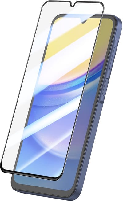 OEM Ultra Strong 45KG schermbeschermfolie voor Samsung Galaxy A15 5G A156 / A15 A155, gehard glas, volledige lijm, 2.5D, zwart