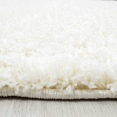 Hoogpolig vloerkleed, effen kleur: CRÈME 60x110