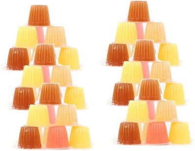 Darwin Fruitcups - Reptielensnack - 50 x Fruit Geel Roze Bruin