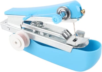 Handnaaimachine - Naaigereedschap - Snelle Reparaties - Compact Ontwerp - 11x7x4 cm - Blauw