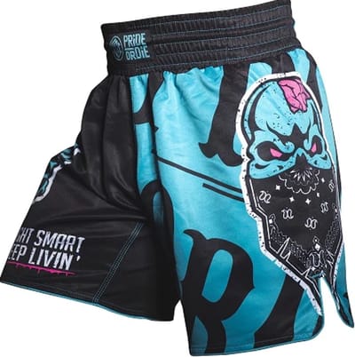 PRiDE or DiE Fightshort Z-CAMP 2.0 Zwart Blauw - XXXL - Jeans Maat 40