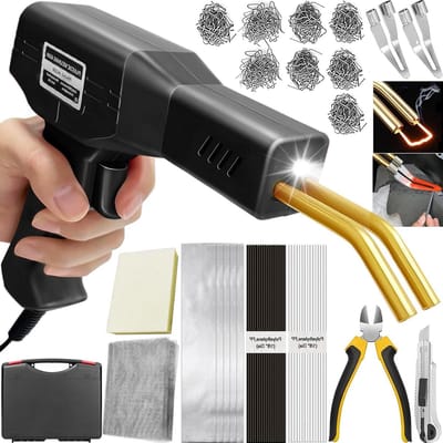 Kunststof Lasapparaat - Reparatieset - Plastic Repareren - Snel Opwarmend - 220 Watt - Zwart
