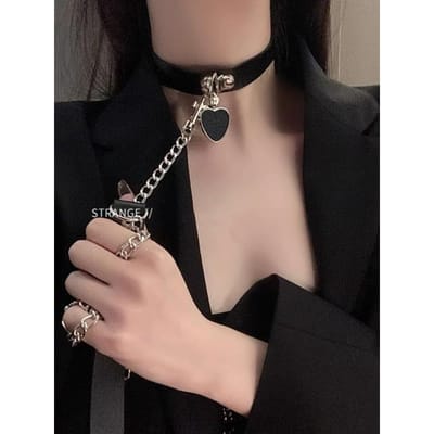 Choker Bondage Slaaf Ketting PU Leer Halloween Kraag Kettingen voor Vrouwen Goth Choker Sieraden Verstelbare Punk Kraag beige