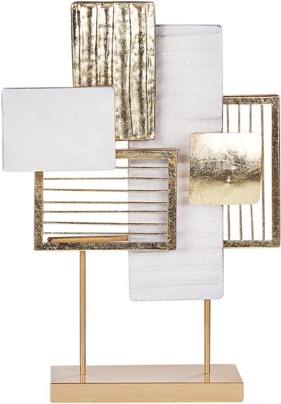 BORON - Decofiguur - Goud/Wit - Metaal