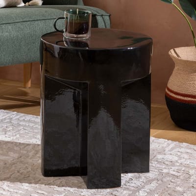 Eazy Living Totem Bijzettafel Ø 34 cm Anaëlle Zwart
