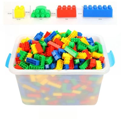 JeiibrZui Bouwstenen - Bouwspeelgoed - Hoogwaardige Klassieke Basisbouwstenen Compatibel Met Alle Fabrikanten - 150 Stuks - Kleurrijke Speelgoedbouwstenen Voor Kinderen Mix Van 4 Kleuren