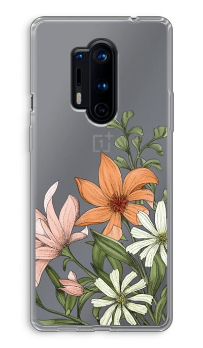 Case Company® - Hoesje geschikt voor OnePlus 8 Pro hoesje - Floral bouquet - Soft Cover Telefoonhoesje - Bescherming aan alle Kanten en Schermrand