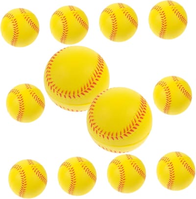 Zachte Honkballen - Trainingsballen Kneedbal - Sport & Spel - Veilig PU Materiaal - 7 cm Diameter - Geel
