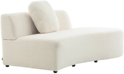 sweeek - Bank organisch 2-3 zitplaatsen bouclé l 171 x b 93 x h 68cm - wave