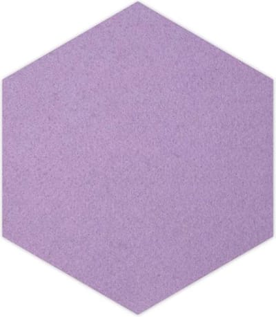 6-hoek vilt onderzetter - Lila - 6 stuks - ø 95 mm - 6-hoek - Glas onderzetter - Cadeau - Woondecoratie - Woonkamer - Tafelbescherming - Onderzetters Voor Glazen - Keukenbenodigdheden - Woonaccessoires - Tafelaccessoires