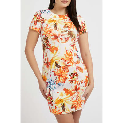 GUESS  Eco Rida Dress Sunset Garden Maat: XS | Mini Jurken Outlet | Dames