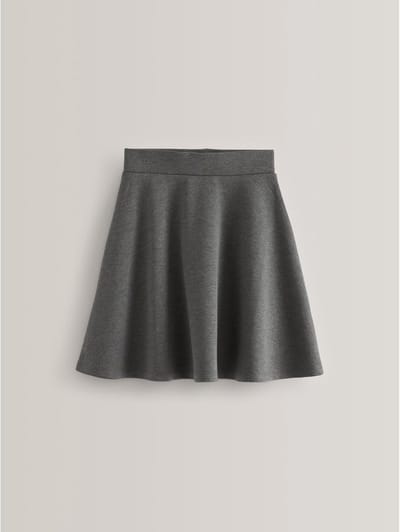 Next - Meisjes - Jersey stretch school skater rok met elastische taille - Grijs