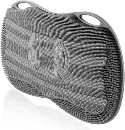 Grote silicone voetborstelmat voor in de douche met antislip zuignappen, ideaal voor voetreiniging, peeling en massage