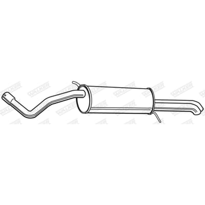 Geluiddemper achter WALKER 23345