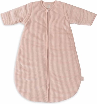 Jollein Baby Slaapzak Winter Met Afritsbare Mouw 70cm - Rond - Rib Wild Rose - Winterslaapzak
