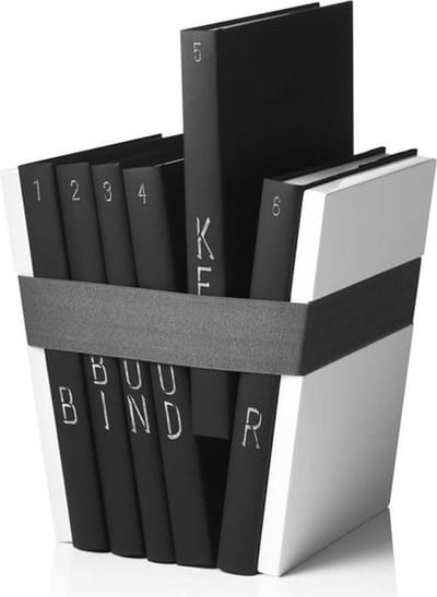 Menu - Boekensteun - Wit - Hout - Klein