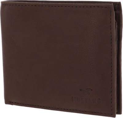 MUSTANG Leren kaarthoes Livorno Wallet Black zwart