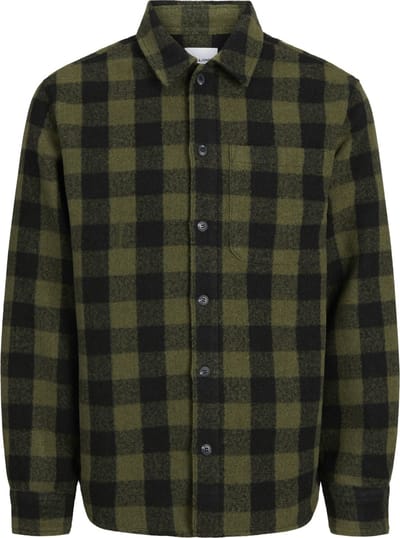 JACK&JONES - JJZAC HEAVY BRUSHED OVERSHIRT LS PLS - Heren - Overhemden