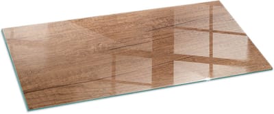 Tulup Kachel Vloerplaat - Natuurlijk houtpatroon Plaat Onder Houtkachel - 125 cm x 50 cm - Bruin Plaat Voor Onder Houtkachel - Rechthoek Kachel Vloerplaat - Vloerplaat Openhaard - Vloerplaat Voor Kachel - Vloerplaat Voor Houtkachel