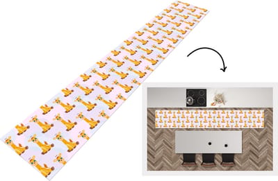 Keukenloper - Loper keuken - Giraffe - Patroon - Kinderen - 300x50 cm - Keukenloper vinyl