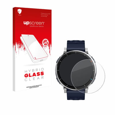 upscreen - Screenprotector voor Amazfit Active 3 Premium - Folie Beschermfolie Beschermglas transparant