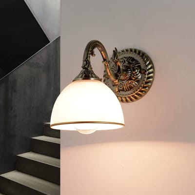 Klassieke Wandlamp Art Nouveau Stijl E27 Binnenverlichting Metaal en Glas