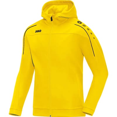 Jako Classico Jas Met Kap Heren - Citroen | Maat: 4XL